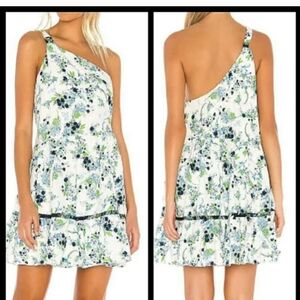 Free People Floral One-Shoulder Dress
